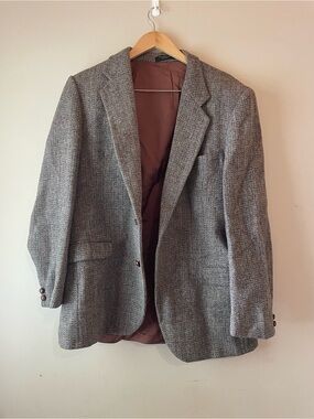 🐱 Harris Tweed | VINTAGE Wool Mens 44T Coat
